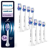 Lot de 8 tetes de brosse - PHILIPS - HX6058/87 - S2 white