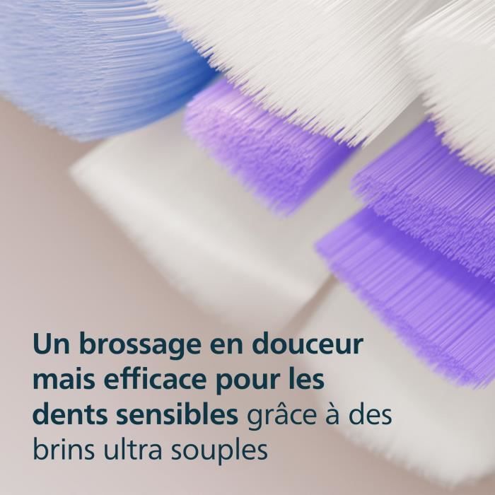 Lot de 8 tetes de brosse - PHILIPS - HX6058/87 - S2 white