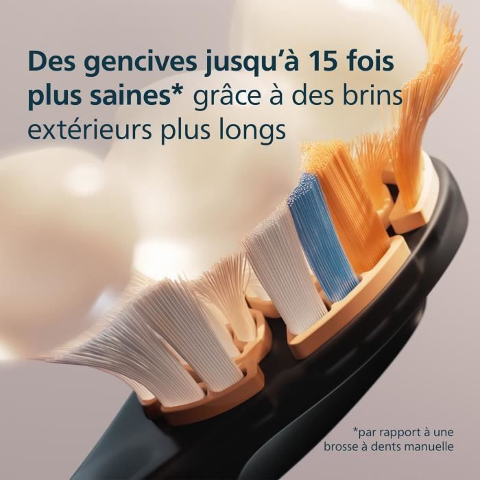 Lot de 4 tetes de brosse - PHILIPS - HX9094/88 - A3 black