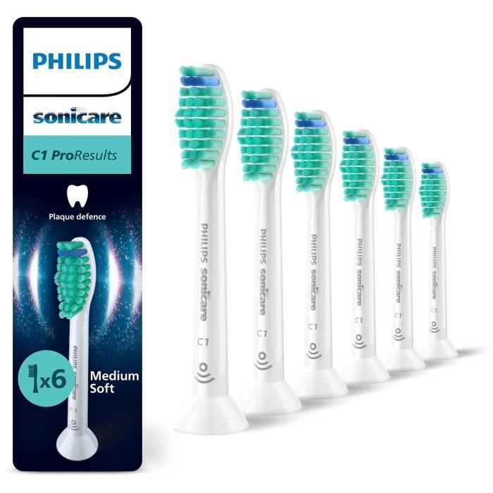 Lot de 6 Tetes de brosse - PHILIPS - HX6016/87 - C1 White