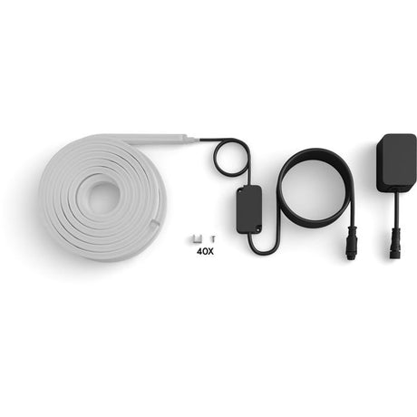 Ruban LED - PHILIPS HUE - Neon extérieur - 10 metres - 1100 lm - Ambiance -  Aujustable - Résistant - Base tension