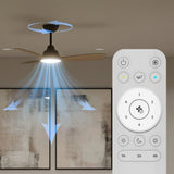 Ventilateur de plafond - Philips - Olas - Pales fixes - Diametre 106 cm - Noir/Bois - LED intégrée + télécommande