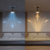 Ventilateur de plafond - Philips - Olas - Pales fixes - Diametre 106 cm - Noir/Bois - LED intégrée + télécommande