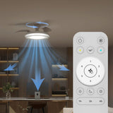 Ventilateur de plafond - Philips - Bliss - Pales rétractables - Diametre 106 cm - Blanc - LED intégrée + télécommande