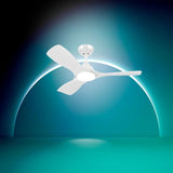 Ventilateur de plafond - Philips - Pales fixes - Lumiere blanche réglable - Blanc - télécommande incluse