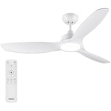 Ventilateur de plafond - Philips - Pales fixes - Lumiere blanche réglable -Blanc/Blanc - télécommande incluse