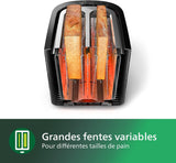 Grille-pain - PHILIPS - HD2581/90 - Collection Daily - 2 fentes - 830W - Noir