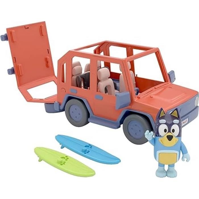 Véhicule familial 4x4 Bluey - MOOSE TOYS - Bandit et accessoires inclus