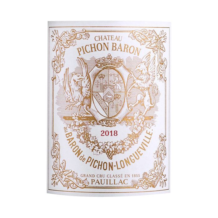 Château Pichon Baron 2018 Pauillac - Vin rouge de Bordeaux