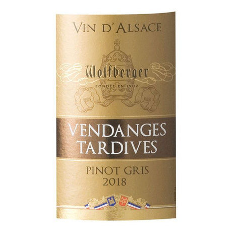 Wolfberger Vendanges Tardives 2021 Alsace Pinot Gris - Vin blanc d'Alsace
