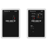 Enceintes de monitoring - PIONEER DJ - DM-40D - Bass Reflex - 2x19W - Blanc