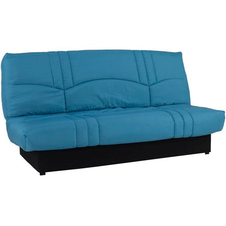 Banquette Clic-clac - 3 places - Tissu Bleu canard - 190 x 90 x 92 cm - PIXIE