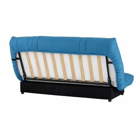 Banquette Clic-clac - 3 places - Tissu Bleu canard - 190 x 90 x 92 cm - PIXIE