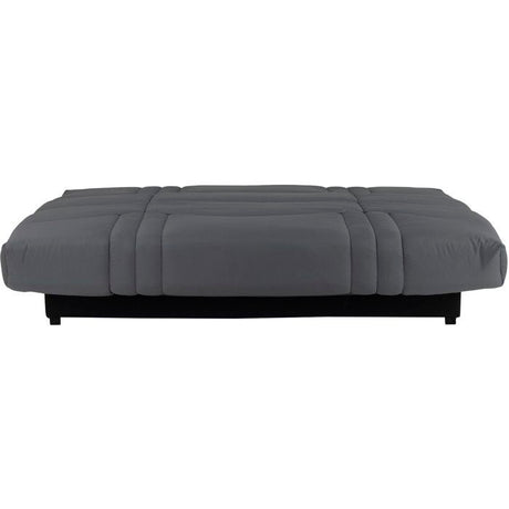 Canapé convertible Clic-clac - 3 places - Tissu Gris Anthracite - 190 x 90 x 92 cm - PIXIE