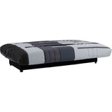 Banquette clic-clac - 3 places - Piste Gris - 190 x 90 x 92 cm - PIXIE