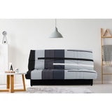 Banquette clic-clac - 3 places - Piste Gris - 190 x 90 x 92 cm - PIXIE