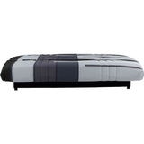 Banquette clic-clac - 3 places - Piste Gris - 190 x 90 x 92 cm - PIXIE