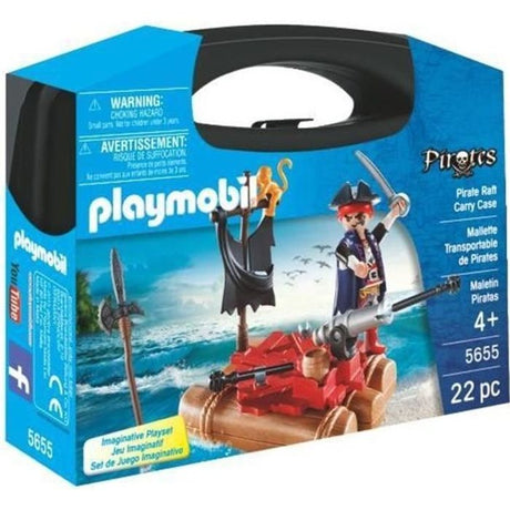 PLAYMOBIL 5655 Valisette Pirate, Canon et projectiles, 22 pieces, A partir de 4 ans