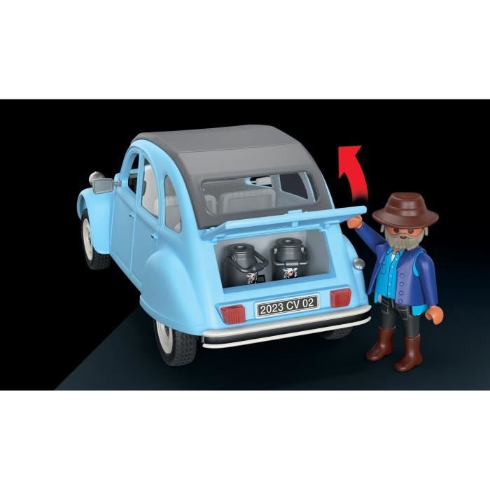 PLAYMOBIL 70640 Citroën 2 CV, Classic Cars, Voiture de collection, Adulte,3 personnages