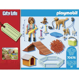 PLAYMOBIL 70676 Set Educatrice et chiens, City life, Pour Enfant, des 4 ans, 37 pieces