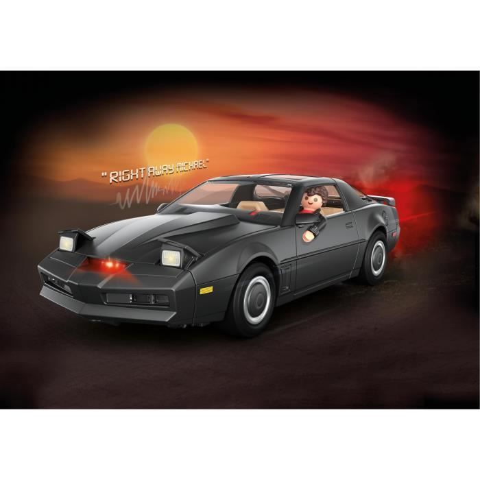 PLAYMOBIL 70924 K2000, The Knight Rider K.I.T.T, Classic Cars, Voiture de collection, Adulte
