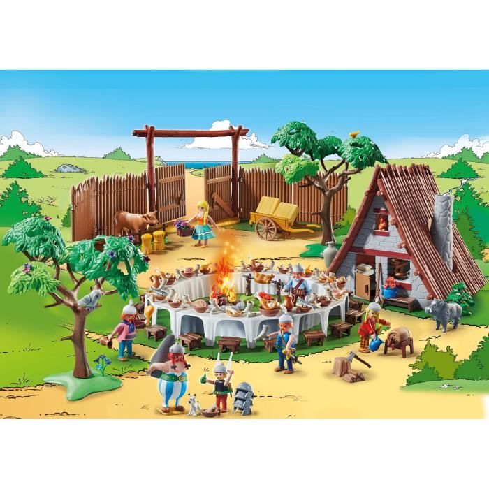 PLAYMOBIL 70931 Le banquet du village, Astérix, Personnages de la BD, Des 5 ans