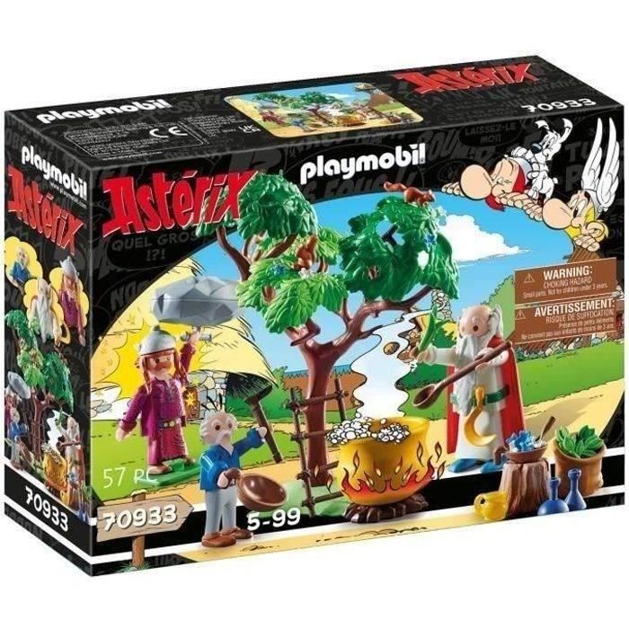 PLAYMOBIL 70933 Panoramix et chaudron de Potion Magique, Astérix, Adulte et enfant, Des 5 ans