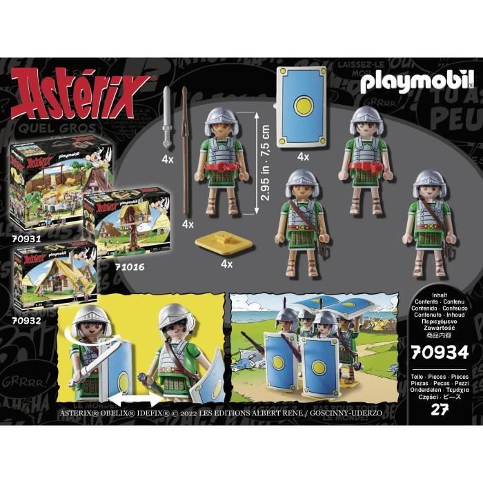 PLAYMOBIL 70934 Les légionnaires romains, Astérix, 27 pieces, Des 5 ans