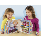 PLAYMOBIL 70985 Maison Transportable Bleue, 3 personnages, Accessoires inclus, 70985, Dollhouse, La maison traditionnelle
