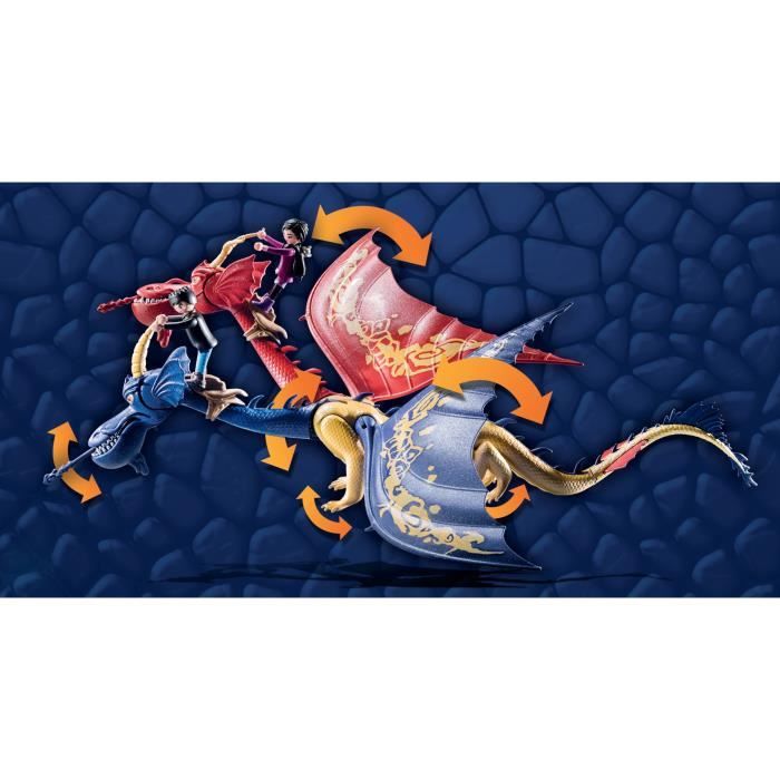 PLAYMOBIL 71080 Dragons WuWei & Jun, Jouet pour Enfant, 2 personnages et accessoires, Dragons Nine Realms