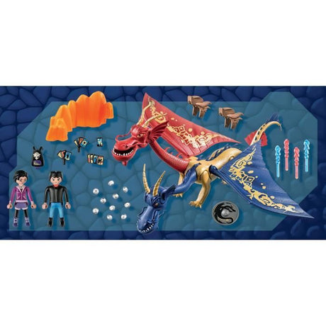 PLAYMOBIL 71080 Dragons WuWei & Jun, Jouet pour Enfant, 2 personnages et accessoires, Dragons Nine Realms