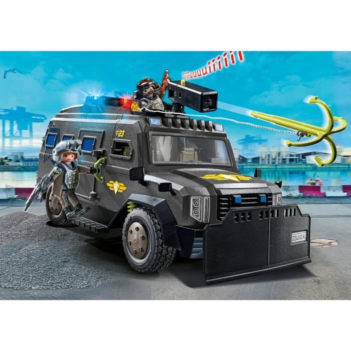 PLAYMOBIL 71144 Véhicule d'intervention des forces spéciales, Les policiers, City Action, Unité d'élite, 73 pieces, Des 5 ans