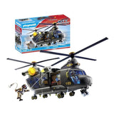 PLAYMOBIL 71149 Hélicoptere de transport des forces spéciales, Les policiers, City Action, Unité d'élite, 117 pieces, Des 5 ans