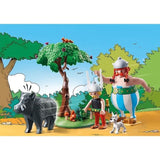 PLAYMOBIL 71160 Astérix La chasse au sanglier, avec Astérix, Obélix et Idéfix, 52 pieces, Des 5 ans