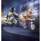 PLAYMOBIL 71255 Starter Pack Agent et voleur, City Action, Les policiers, Des 4 ans