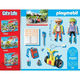 PLAYMOBIL 71257 Secouriste avec gyropode, City Action, Les Secouristes, Starter Pack, Des 4 ans