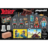 PLAYMOBIL 71268 Numerobis et la bataille du Palais, Siege des Romains, 56 pieces, Astérix