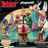 PLAYMOBIL 71269 Astérix, Amonbofis et le gâteau empoisonné, 24 pieces, Des 5 ans