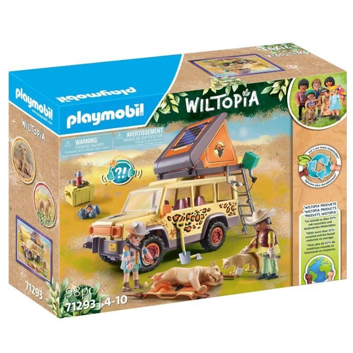 PLAYMOBIL 71293 Explorateurs avec véhicule tout terrain, Wiltopia, 98 pieces, Des 4 ans