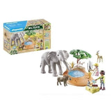 PLAYMOBIL 71294 Explorateurs avec animaux de la savane, Wiltopia, Avec 1 éléphant et des animaux, Des 4 ans