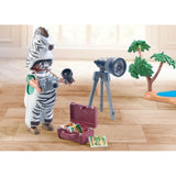 PLAYMOBIL 71295 Photographe avec déguisement et zebres, Wiltopia, 36 pieces, des 4 ans
