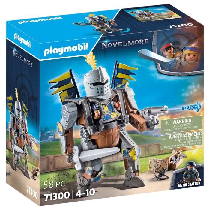 PLAYMOBIL 71300 Géant de combat Novelmore, Novelmore, bras et jambes mobiles, 58 pieces, Des 4 ans