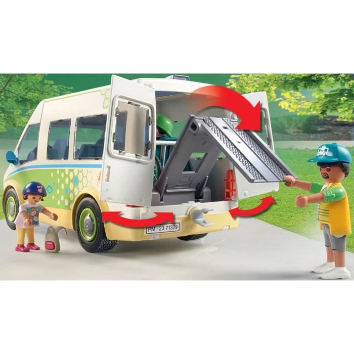 PLAYMOBIL 71329 Bus scolaire, City Life, L'école, 53 pieces, Des 4 ans