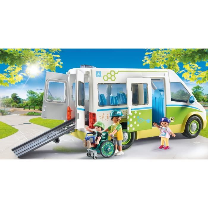 PLAYMOBIL 71329 Bus scolaire, City Life, L'école, 53 pieces, Des 4 ans