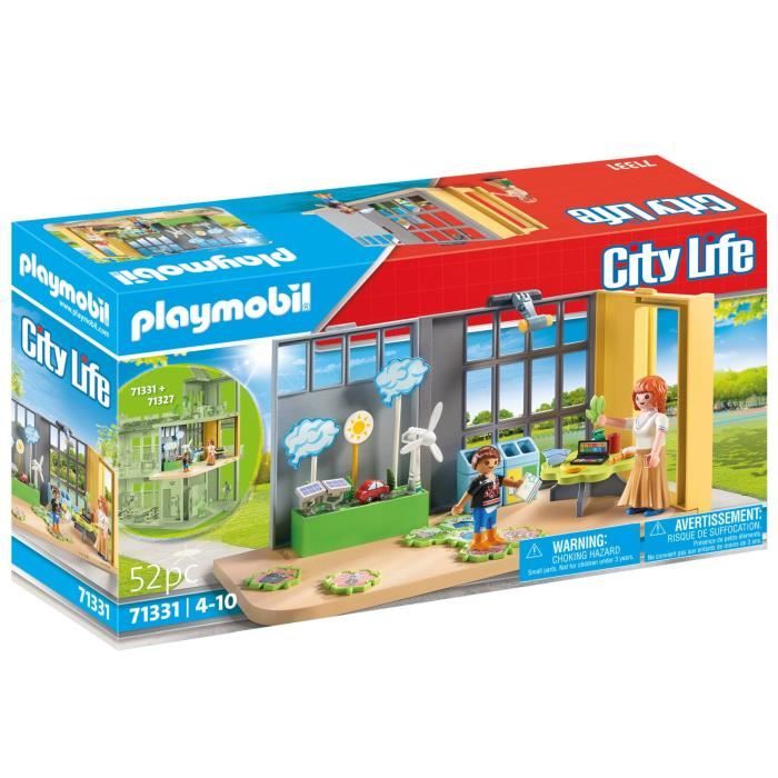 PLAYMOBIL 71331 Classe éducative sur l'écologie, City Life, L'école, 52 pieces, Des 4 ans