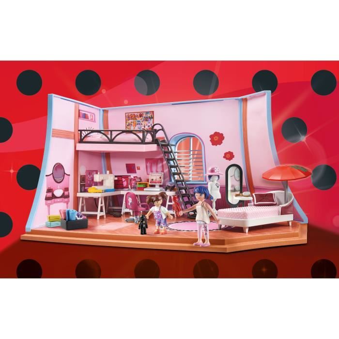 PLAYMOBIL 71334 Miraculous Chambre de Marinette, Miraculous lady bug, 73 pieces, Des 4 ans