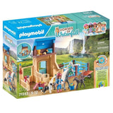 PLAYMOBIL 71353 Amelia & Whisper avec box pour chevaux, Horses of Waterfall, 117 pieces, Des 5 ans