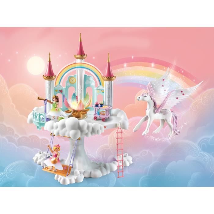 PLAYMOBIL 71359 Tourelle enchantée, Princess Magic, Fleur magique veilleuse, 114 pieces, Des 4 ans