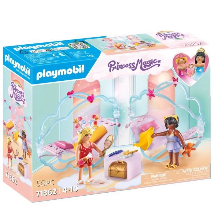 PLAYMOBIL Princess Magic - Chambre de princesses avec 2 lits a bascule - Des 4 ans