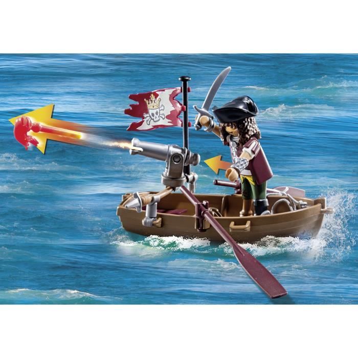 PLAYMOBIL 71419 Pirate avec pieuvre géante, Les Pirates, 44 pieces, Des 4 ans